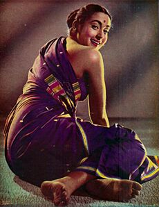 Portrait of Nutan in the film Baarish