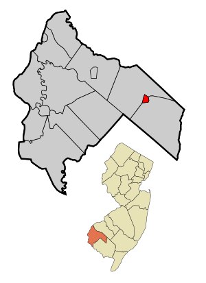 Location within Salem County