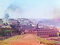 Sergei Mikhailovich Prokudin-Gorskii - General view of the city of Perm from Gorodskie Gorki (1910)