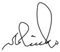 Signature of Ma'ruf Amin