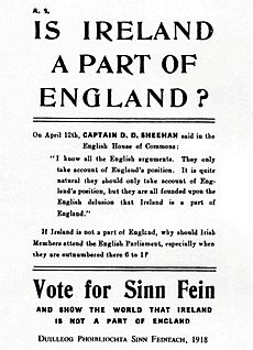 Sinn Féin election poster - 1918