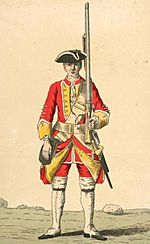 Soldier of 16th regiment 1742