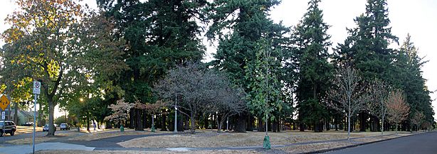 Southeast corner of Mt Scott Park, Portland, Oregon