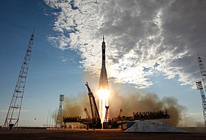 Soyuz TMA-05M rocket launches from Baikonur 4
