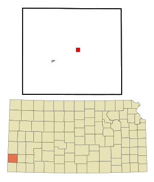 Location with Stanton County and Kansas