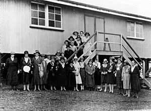 StateLibQld 1 90376 Members of the Country Women's Association in Kilcoy, 1931