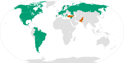 States recognising the Armenian Genocide recoloured