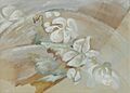 Still Life with Cyclamen by Zelda Fitzgerald, watercolor 