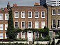Strand on the Green, Chiswick, London, England -blue plaque for Johann Zoffany-31Aug2010