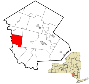 Location of Cochecton in Sullivan County, New York