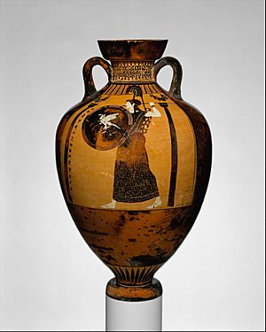 Terracotta Panathenaic prize amphora MET DT5497