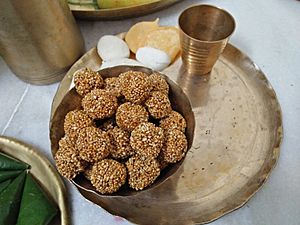 Tiler Naru - Kojagari Lakshmi Puja Offering - Bengali Brahman Family - Howrah 20171005173335