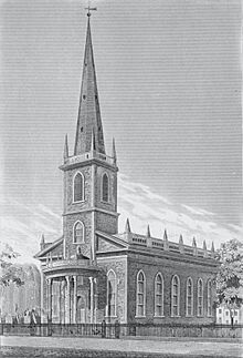 Trinity Church (1788-1839) Broadway at Wall Street, New York, N. Y