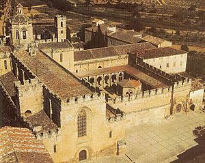 Vista aérea del Monasterio de Santes Creus