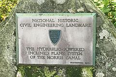 Waterloo Village, NJ - Morris Canal, ASCE plaque
