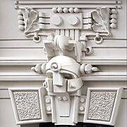 0872 LVA Riga art noveau relief