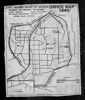 1940 Census Enumeration District Maps - Georgia - DeKalb County - Scottdale - ED 44-19, ED 44-20A, ED 44-43 - NARA - 5829955