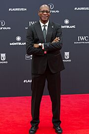 25th Laureus World Sports Awards - Red Carpet - Edwin Moses - 240422 183657-2