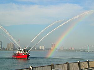 A Detroit fireboat -a