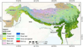 A land cover map of the HKH region was developed using Landsat 30-meter data.