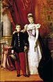 Alfonso XIII y María Cristina Regente. 1898. Luis Alvarez Catalá