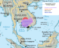 Approximate Location of Khmer Dialects