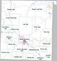 Boone County Arkansas Townships 2010 large