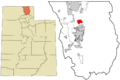 Cache County Utah incorporated and unincorporated areas Smithfield highlighted