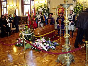 Capilla ardiente de Miguel Delibes