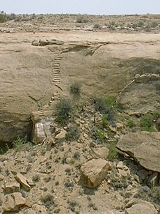 Chaco Canyon Jackson stairs NPS