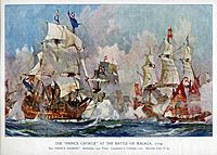 Charles Edward Dixon HMS Prince George 1701 Battle of Malaga HMS Duke 1682