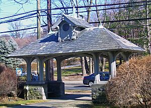 Church of St Barnabas lych gate, Irvington, NY