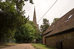 Church of St Denys, Colmworth from the road.jpg