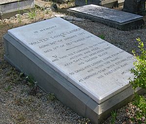 Cimitero degli inglesi, tomba walter savage landor-2