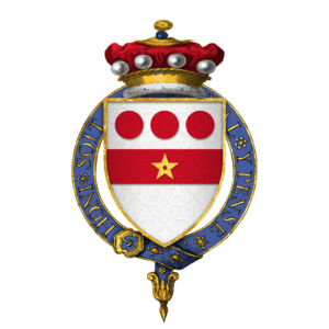 Coat of Arms of Sir John Devereux, 1st Baron Devereux, KG