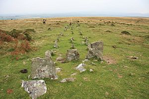 Cosdon Hill Stone Row - geograph.org.uk - 1499182