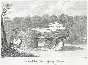 Cromlech at Plas Newydd in Anglesey