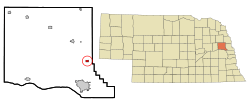 Location of Nickerson, Nebraska