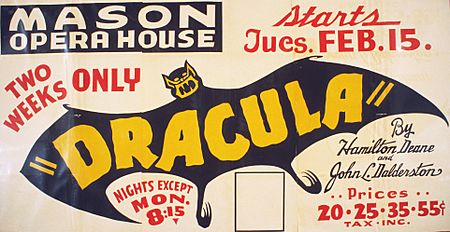 Dracula by Hamilton Deane & John L. Balderston 1938