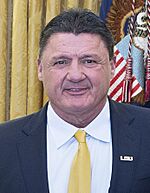 Ed Orgeron at the White House