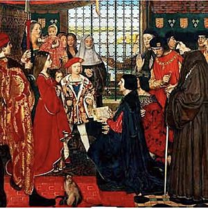 Erasmus visiting the children of Henry VII