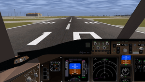FlightGear 3.0 Boeing 777-200 cockpit