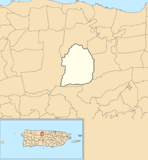Florida, Puerto Rico locator map