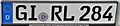 Germany license plate GI-RL