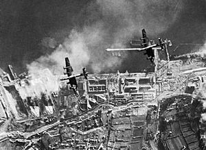 Halifaxes over Brest Dec 1941 IWM C 4109