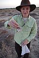 Holding Tipton Kangaroo Rat in Lokern Parcel (29716875221)