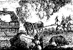 Indians Attacking a Garrison House