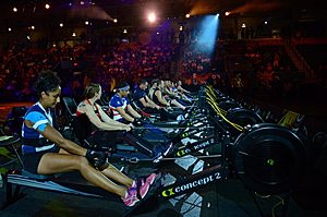 Indoor rowing competition at 2017 Invictus Games 170926-F-YG475-411
