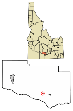 Location of Eden in Jerome County, Idaho.