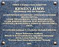 John G Kemeny plaque Bp05 Bajcsy-Zsilinszky38